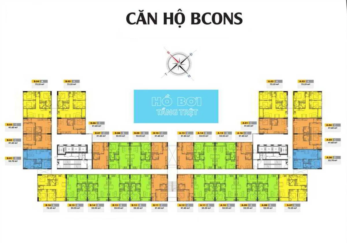 Bcons Lê Trọng Tấn 8 Mặt bằng Dự án Căn hộ Chung cư Bcons Lê Trọng Tấn Dĩ An Bình Dương