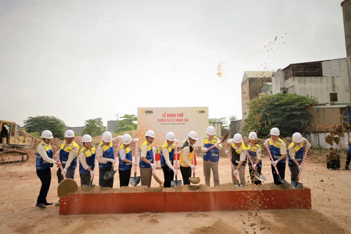Bcons Lê Trọng Tấn 4 Lễ động thổ Dự án Căn hộ Chung cư Bcons Lê Trọng Tấn Dĩ An Bình Dương