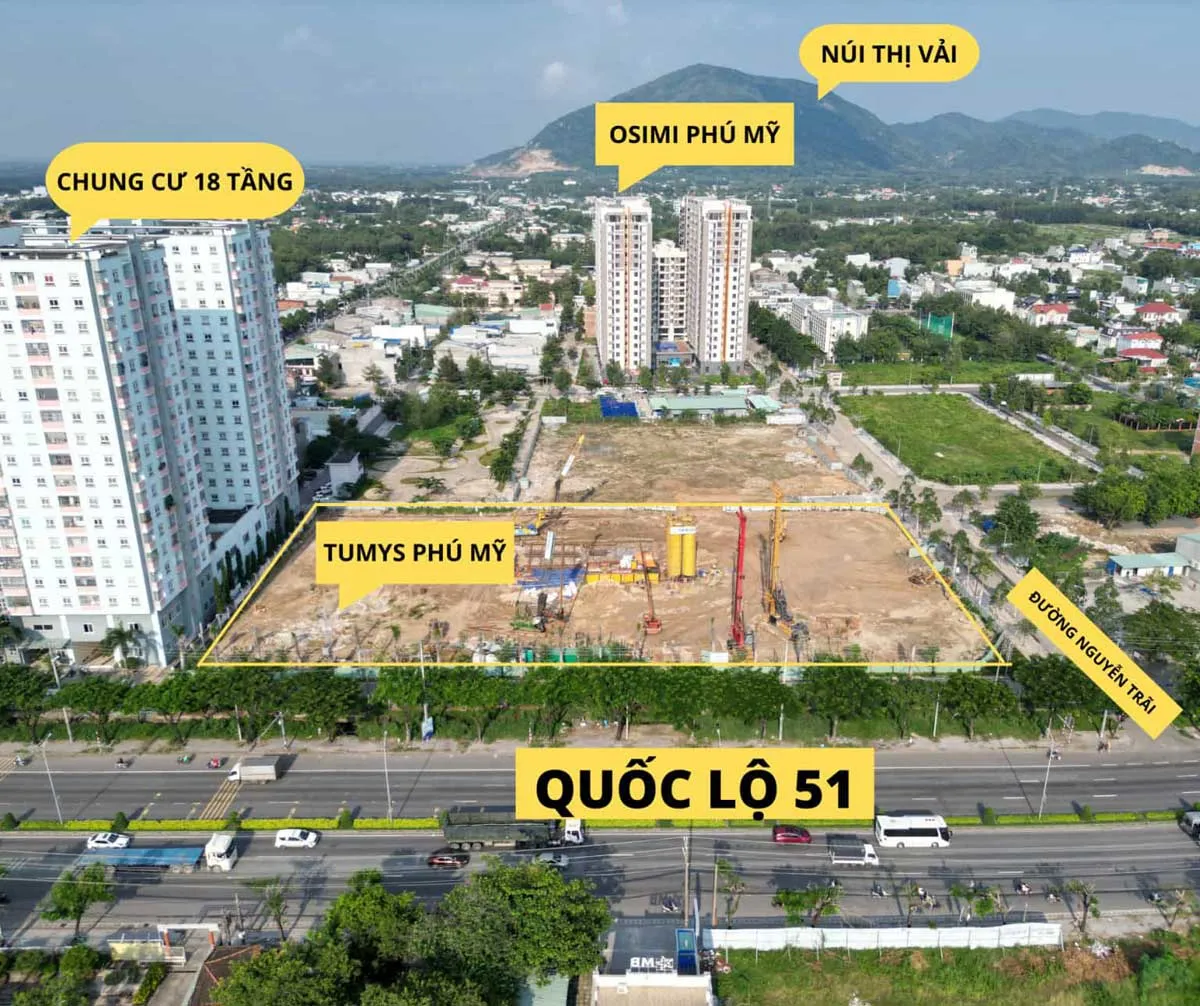 Tumys Phú Mỹ 4 Hình ảnh Vị trí thực tế Dự án Căn hộ Tumys Homes Phú Mỹ