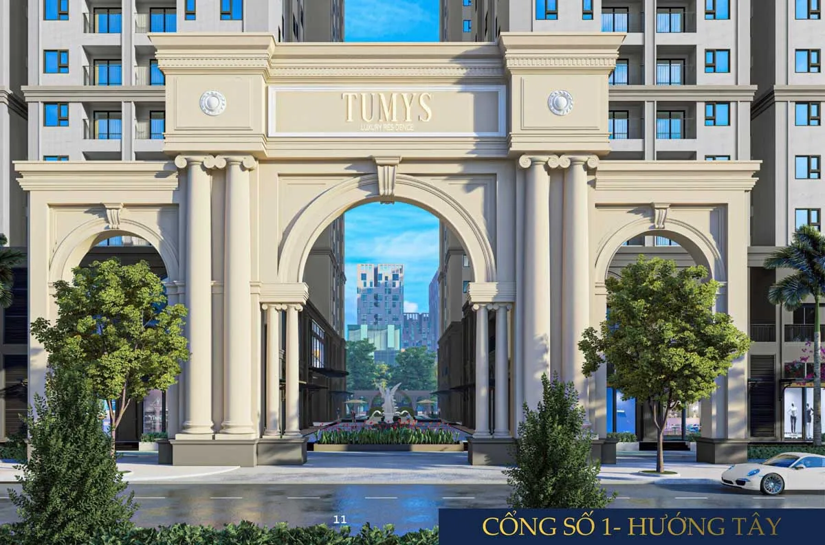Tumys Phú Mỹ 7 Cổng Dự án Căn hộ Tumys Homes Phú Mỹ