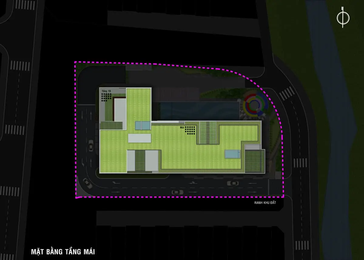 HAPPY ONE PREMIER QUẬN 12 29 Mặt bằng Tầng Mái Dự án Căn hộ Chung cư Happy One Thạnh Lộc Quận 12