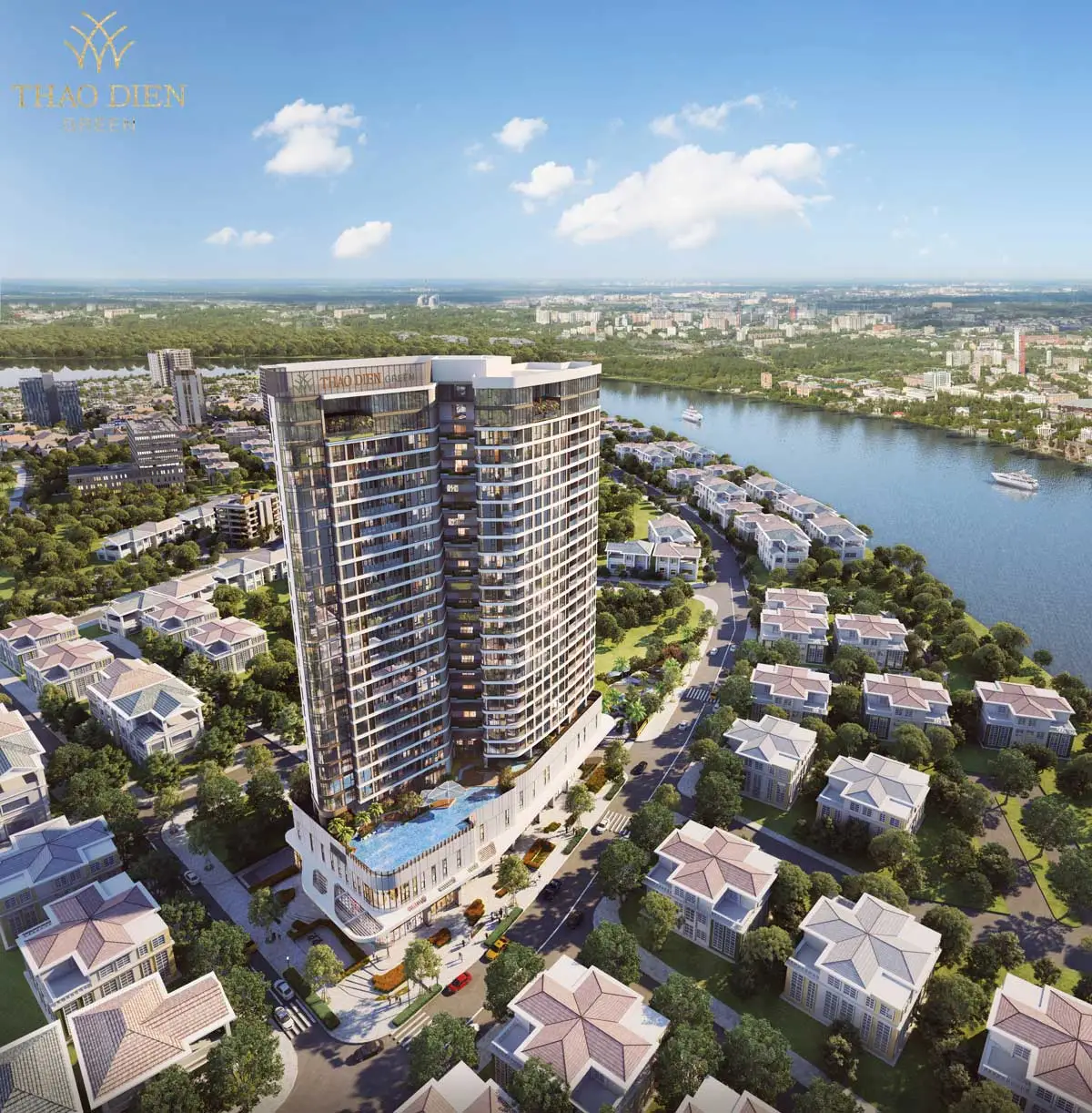 Thảo Điền Green Towers Quận 2 4 Mặt trước Dự án Căn hộ Chung cư Thảo Điền Green Quận 2