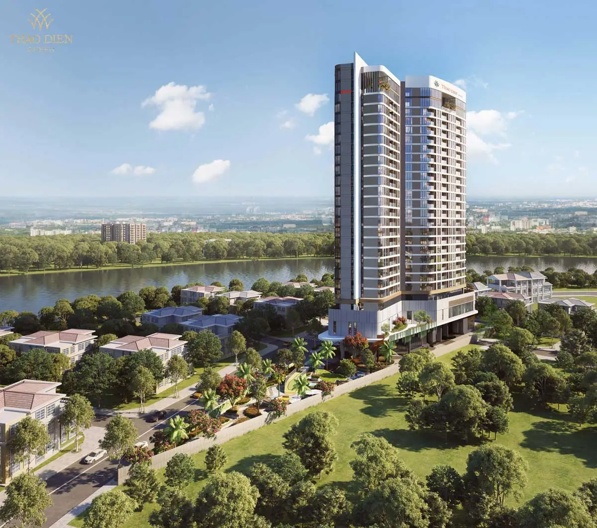 Thảo Điền Green Towers Quận 2 5 Mặt sau Dự án Căn hộ Chung cư Thảo Điền Green Quận 2