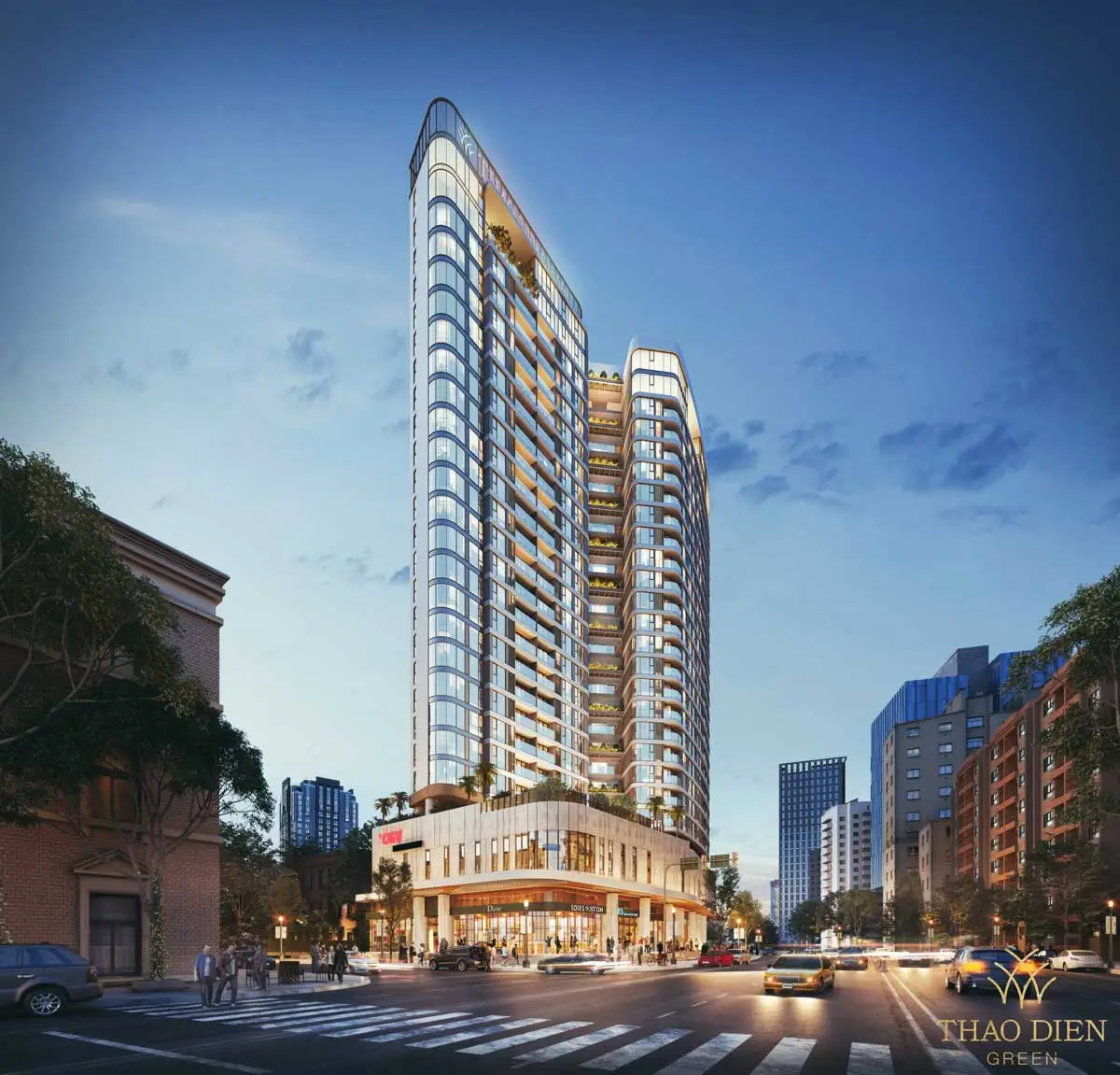 Thảo Điền Green Towers Quận 2 2 Phối cảnh Dự án Căn hộ Thảo Điền Green Quận 2