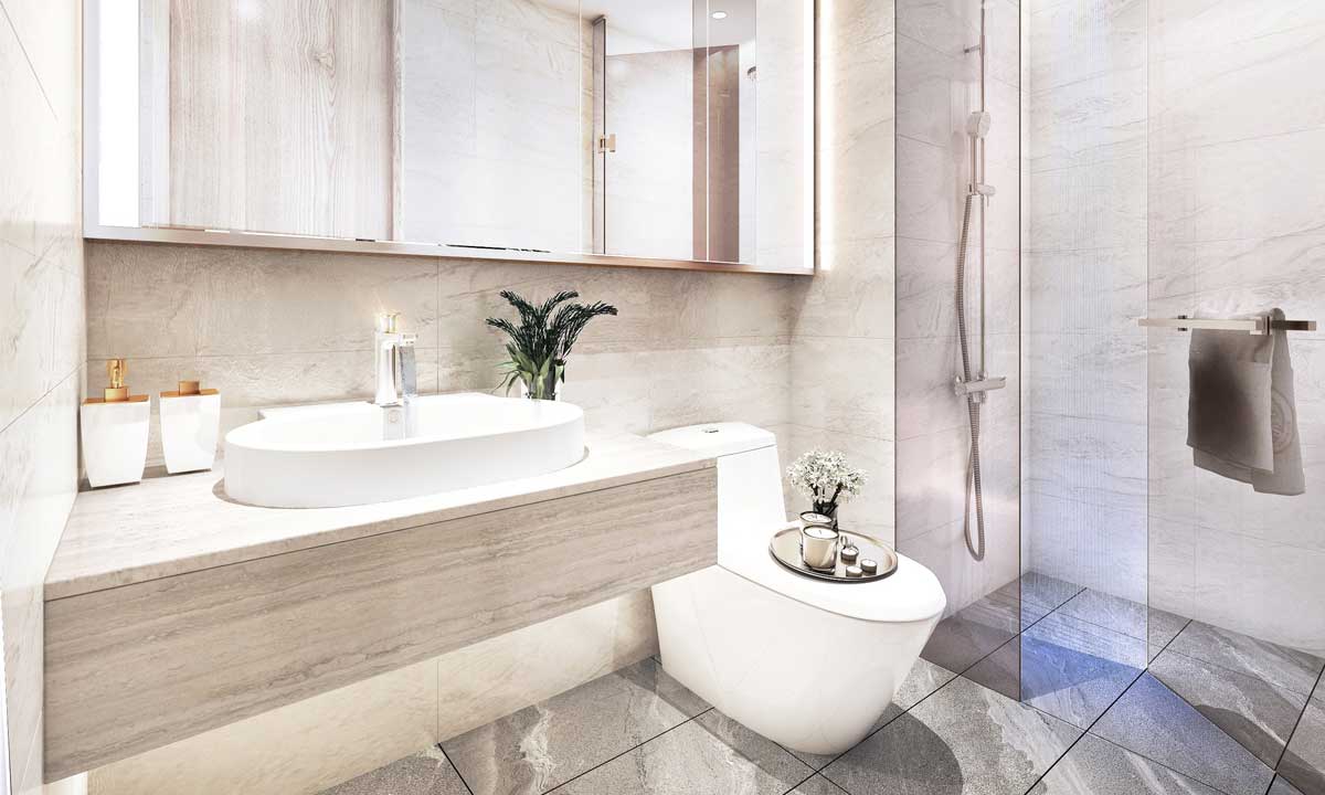 Toilet Can ho 2PN Thao Dien Green - Thảo Điền Green Towers Quận 2