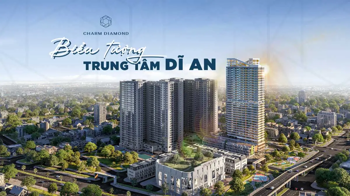 Charm Diamond City 2 Charm Diamond - Block trung tâm của Dự án khu phức hợp Căn hộ Charm City