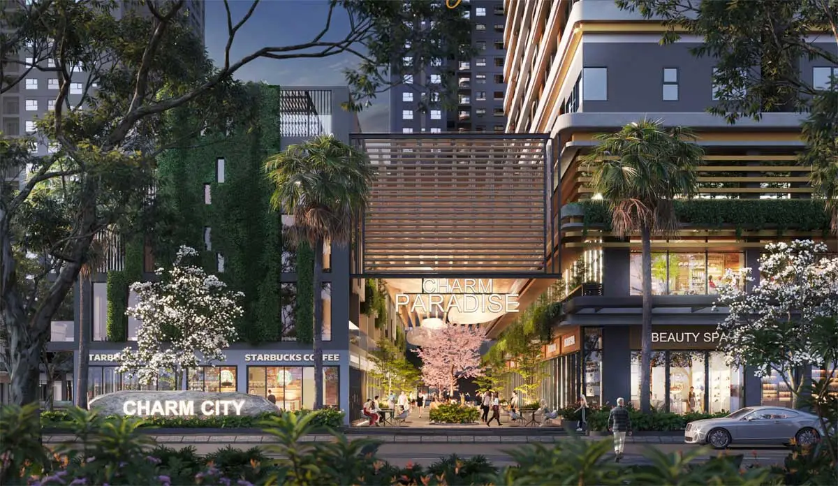 Charm Diamond City 14 Charm Bazaar một bước xuống phố lớn
