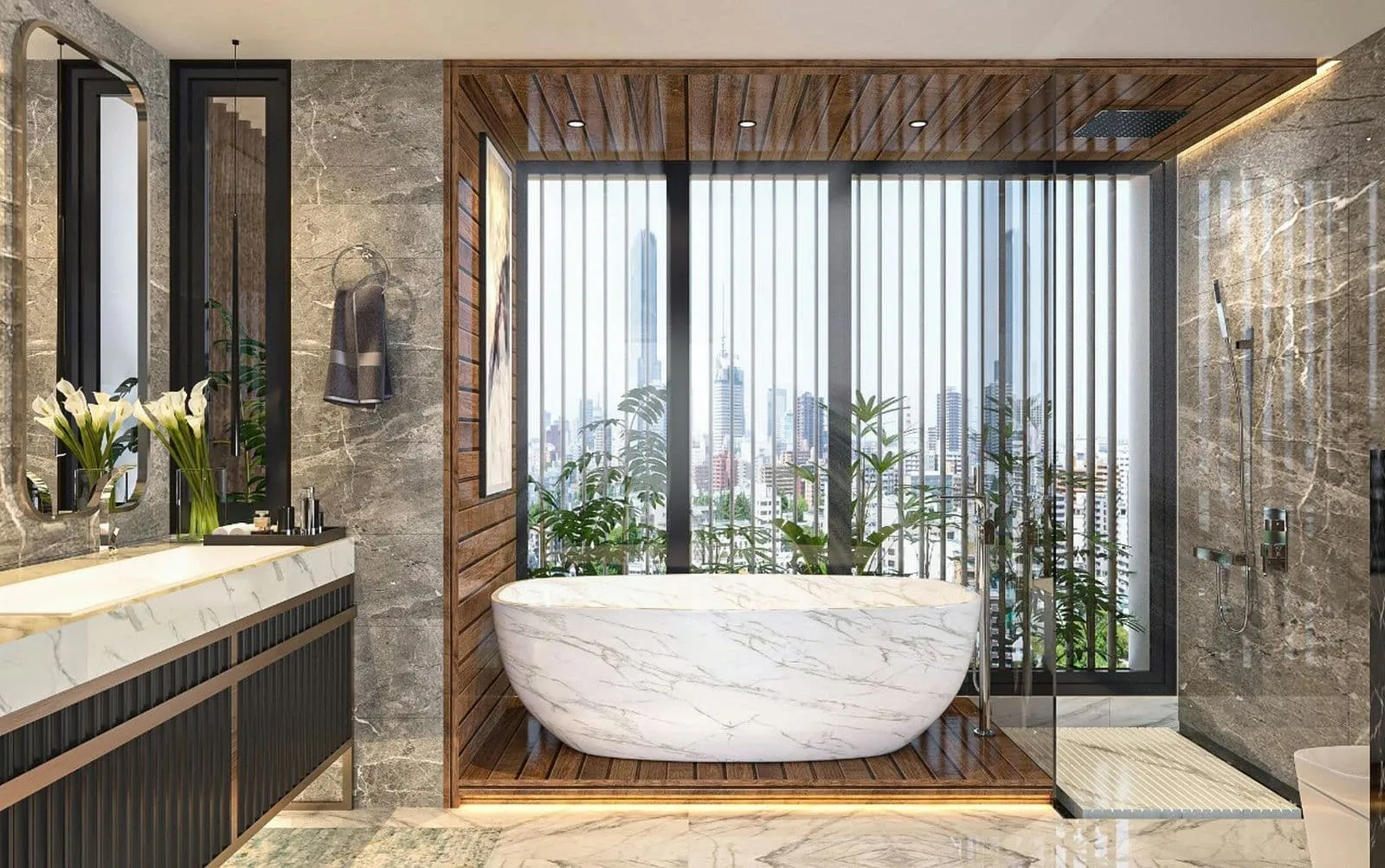 The Forest Gem Bình Thạnh 36 Bồn tắm Căn hộ The Forest Gem Bình Thạnh