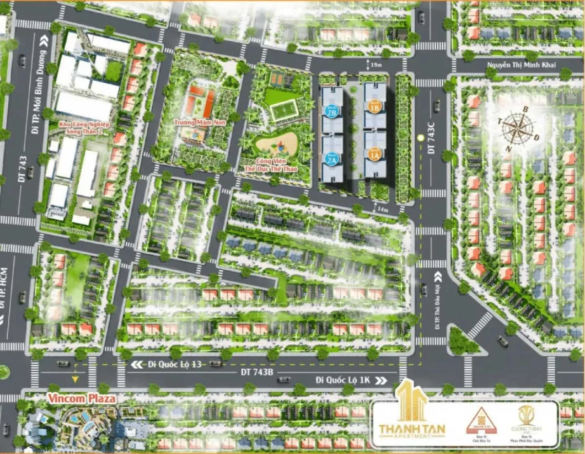 Ventoso Tower 5 Mặt bằng toàn khu Dự án Căn hộ Ventoso Tower Dĩ An Bình Dương