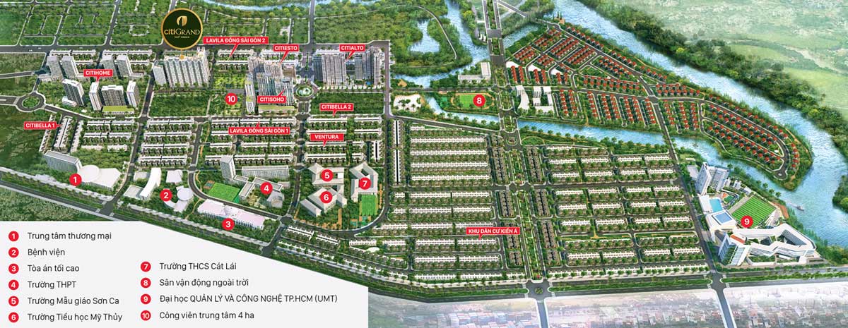 Tiện ích Ngoại khu Dự án Căn hộ Citi Grand Quận 2