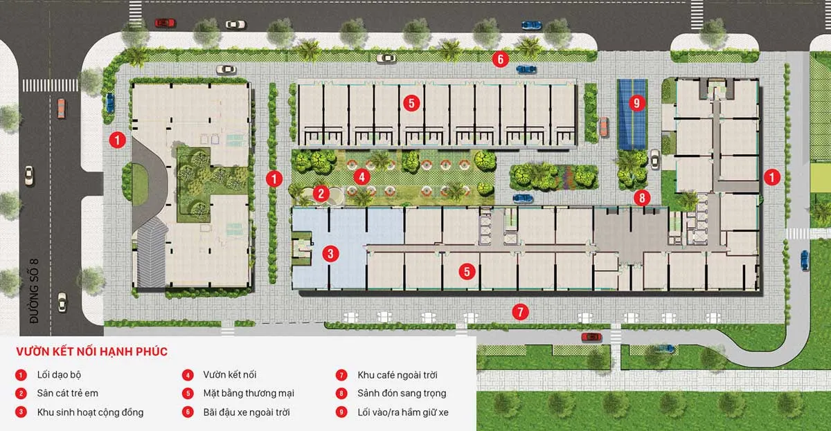 CITIGRAND QUẬN 2 14 Hệ thống Tiện ích Vườn kết nối hạnh phúc tại Dự án CitiGrand