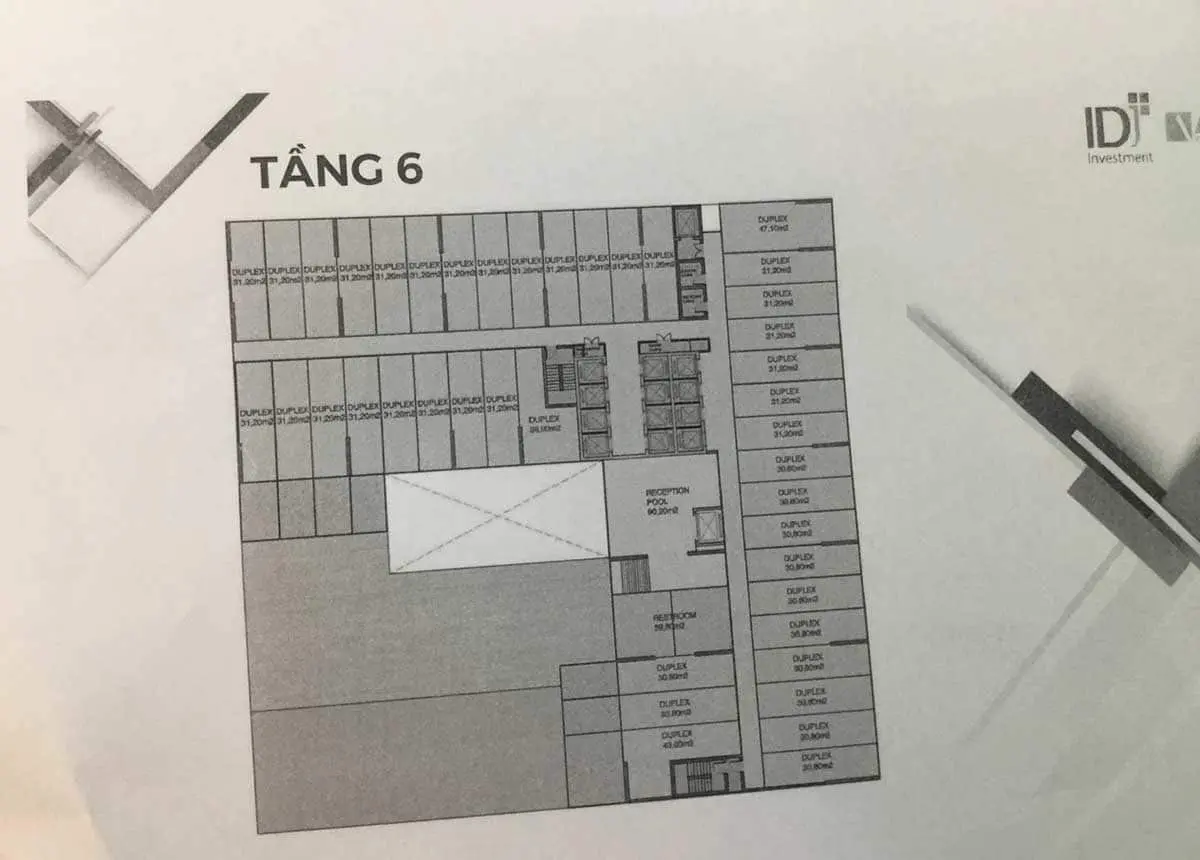 APEC MANDALA WYNDHAM GARDEN PHÚ YÊN 5 Mặt bằng tầng 6 Dự án Căn hộ Condotel Apec Mandala Wyndham Garden Phú Yên