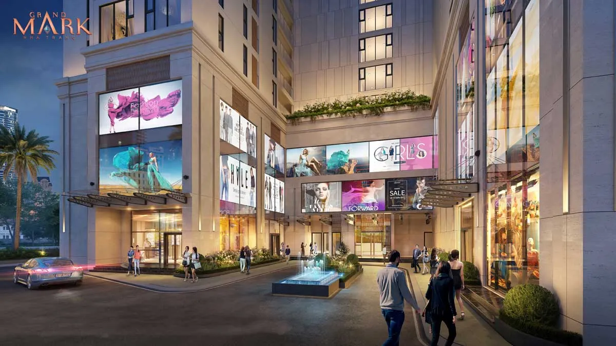 Grand Mark Nha Trang 10 Tiện ích Trung tâm thương mại tầng trệt Dự án Căn hộ Grand Mark Nha Trang