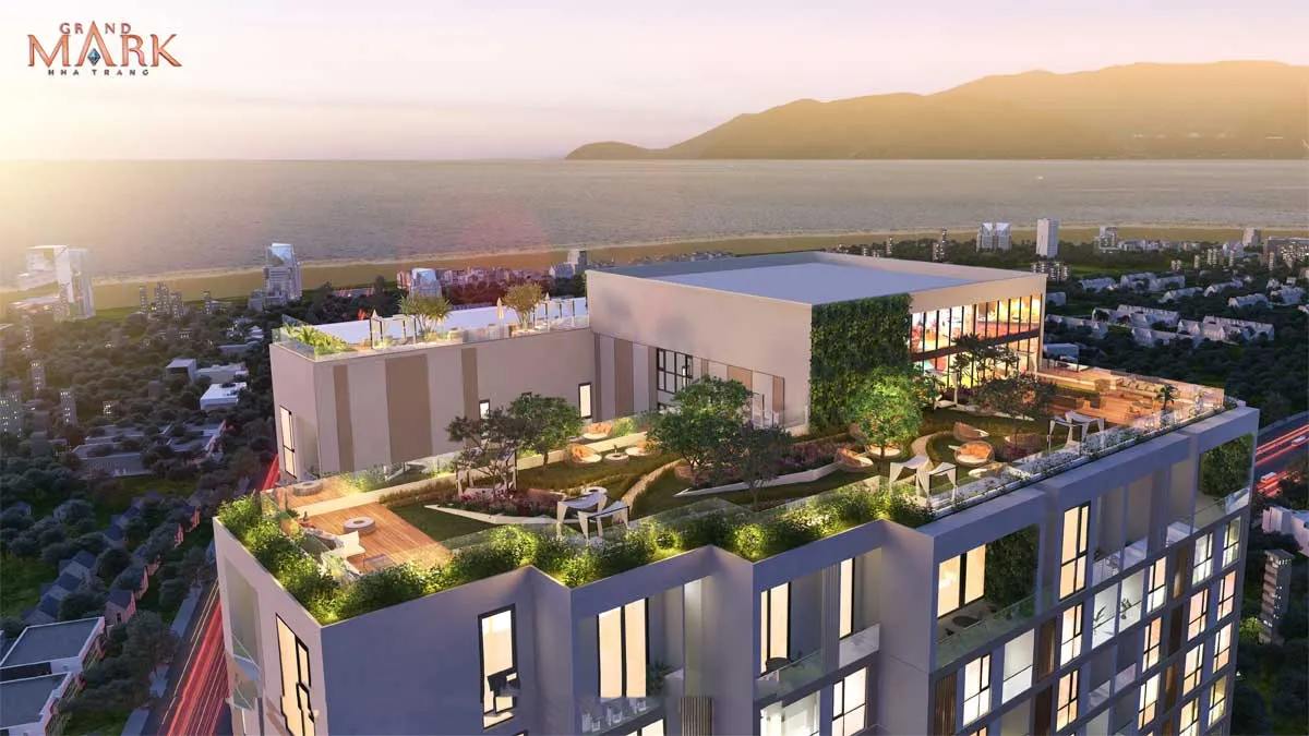 Grand Mark Nha Trang 12 Tiện ích tầng thượng Dự án Căn hộ Grand Mark Nha Trang