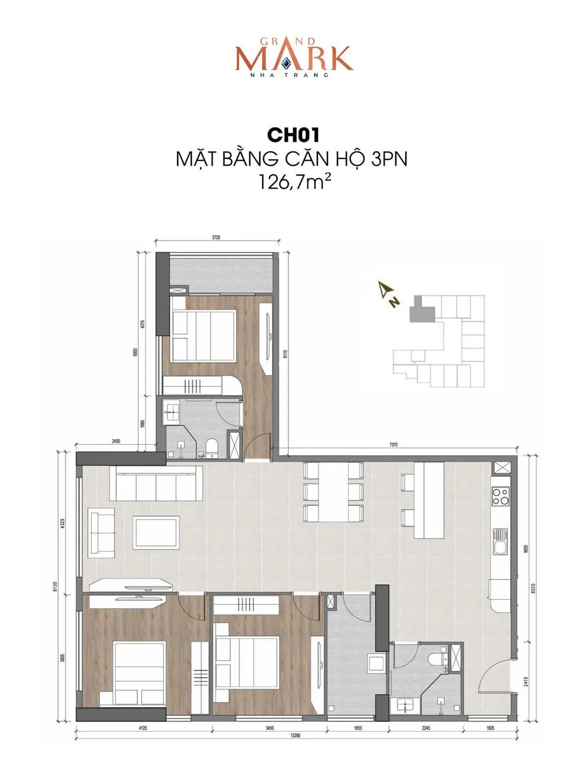 Grand Mark Nha Trang Thiet ke can ho 01 Grand Mark Nha Trang - Grand Mark Nha Trang