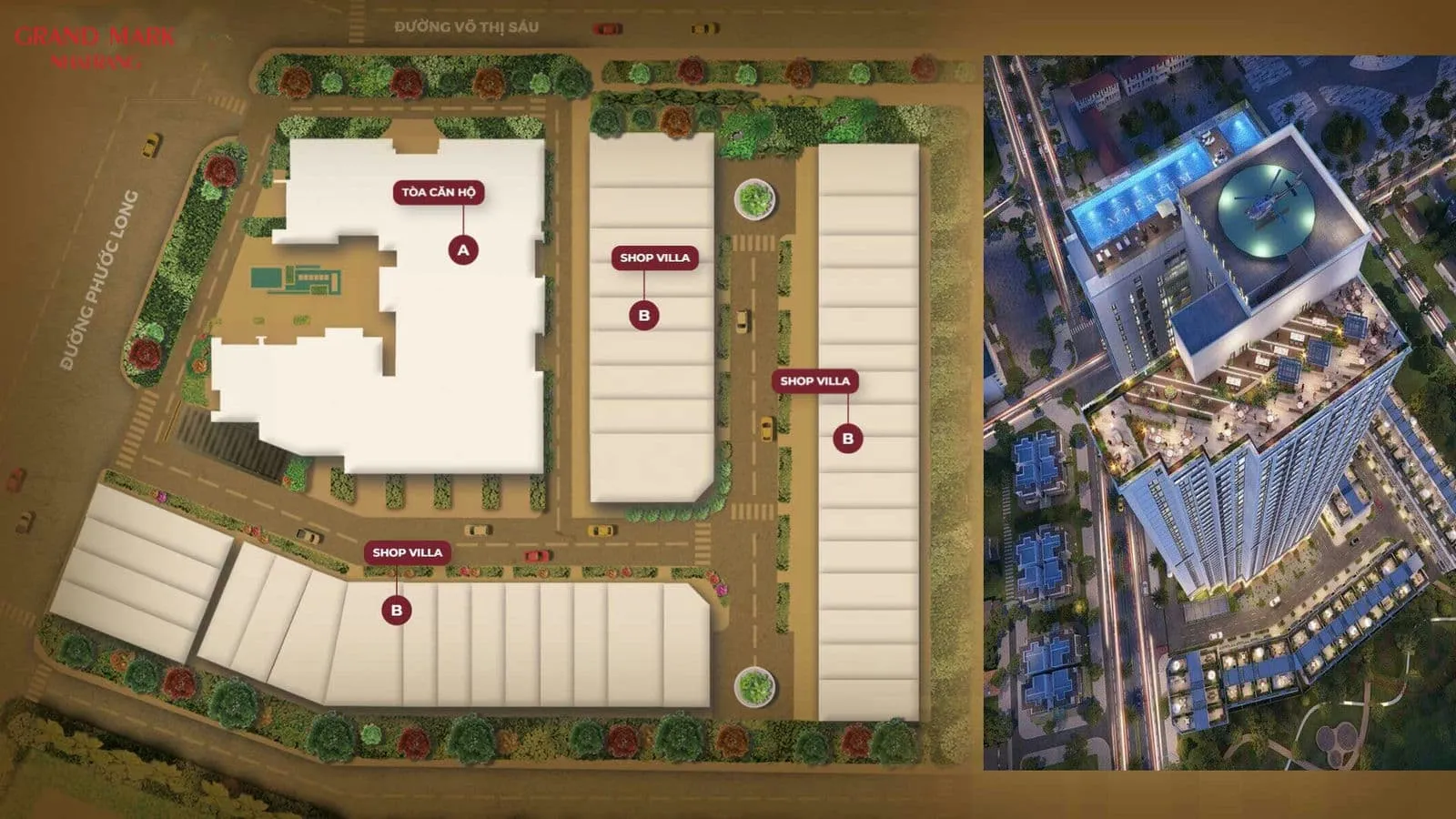 Grand Mark Nha Trang 14 Mặt bằng Dự án Căn hộ Grand Mark Nha Trang