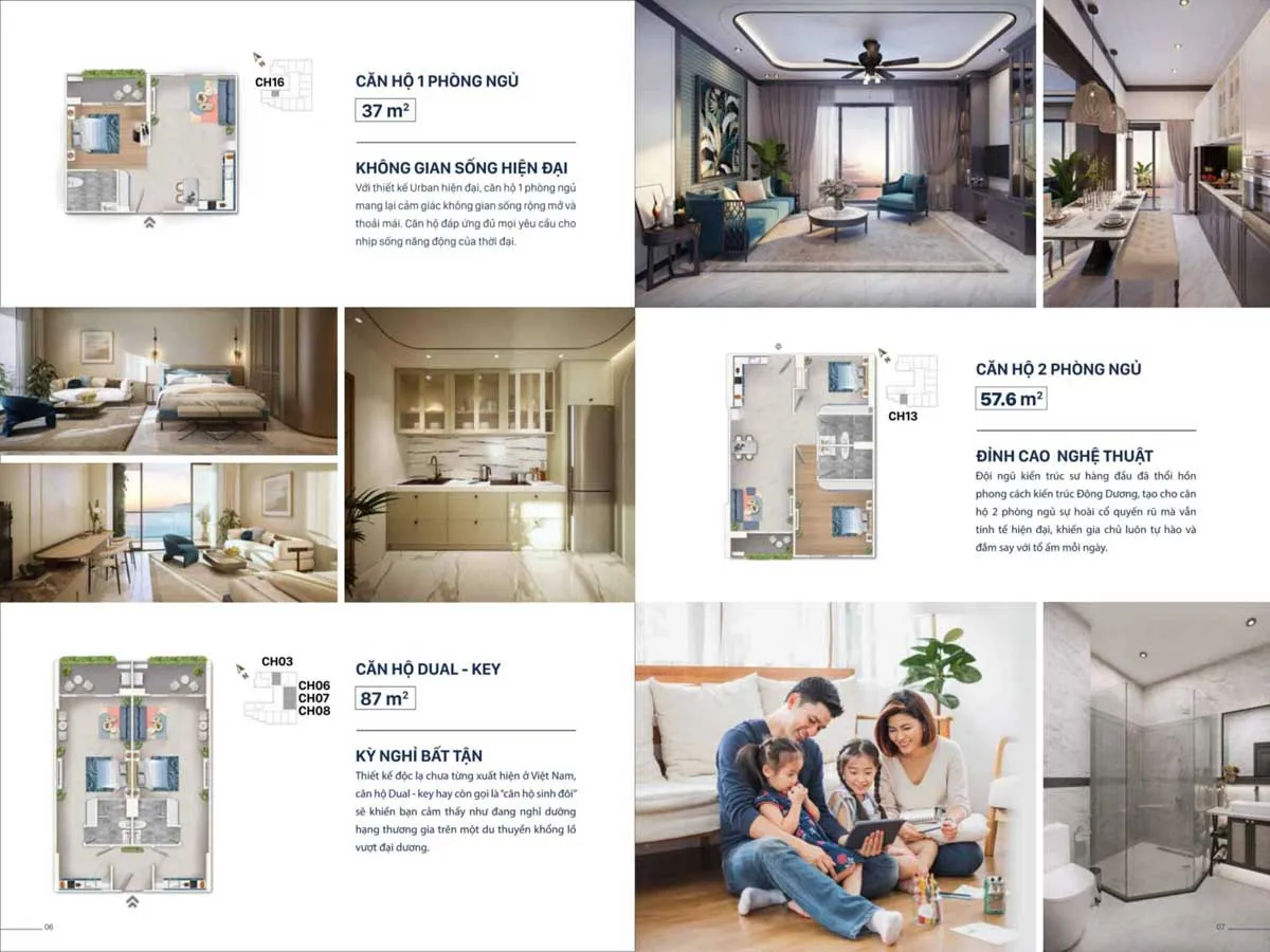 Grand Mark Nha Trang 17 Thiết kế Căn hộ Grand Mark Nha Trang