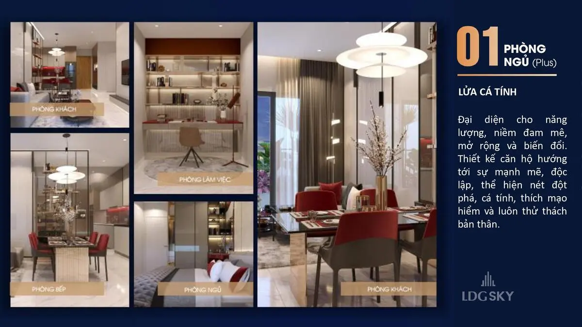 Loai căn 1 phòng ngủ của LDG Sky Loai căn 1 phòng ngủ của LDG Sky