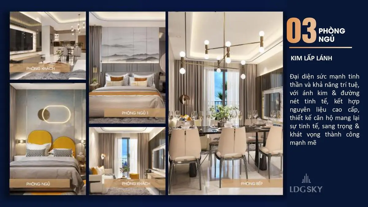 Thiết kế căn hộ 3 phòng ngủ LDG Sky Bình Dương Thiết kế căn hộ 3 phòng ngủ LDG Sky Bình Dương