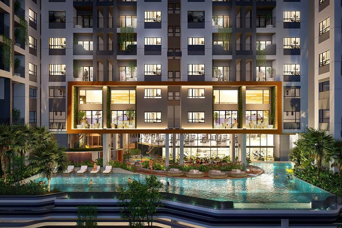 Phú Đông Sky One 5 Hồ bơi Dự án Căn hộ Phú Đông Sky One Dĩ An Bình Dương