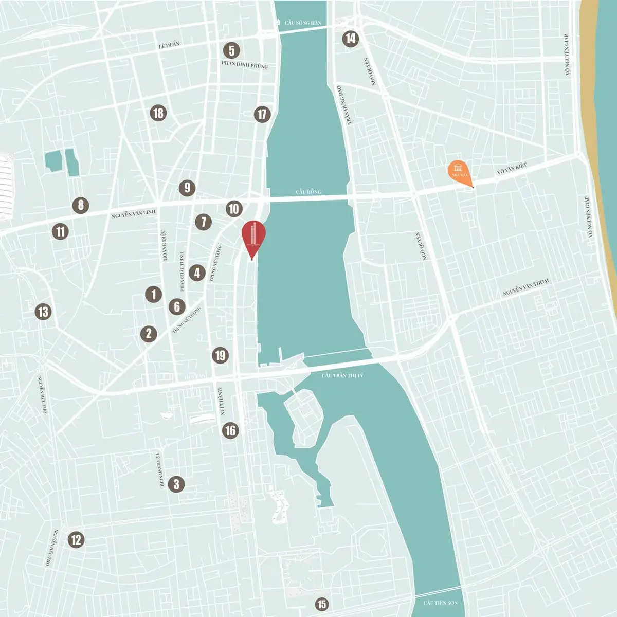 Đà Nẵng LandMark Tower 4 Vị trí Dự án Căn hộ Đà Nẵng LandMark Tower