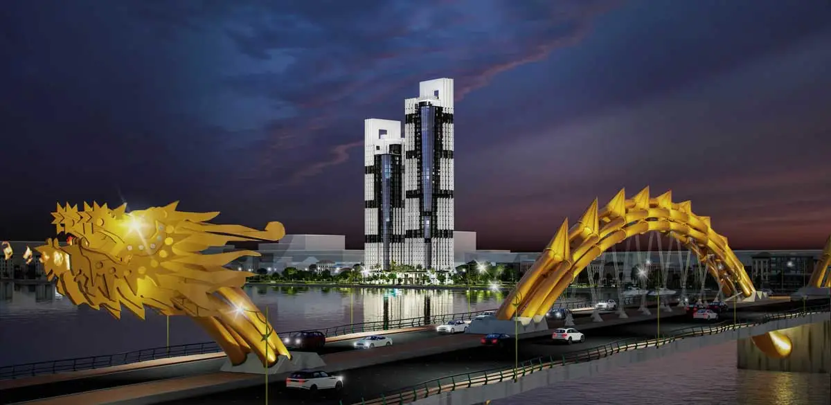 Đà Nẵng LandMark Tower 2 Dự án Căn hộ Đà Nẵng LandMark Tower về đêm