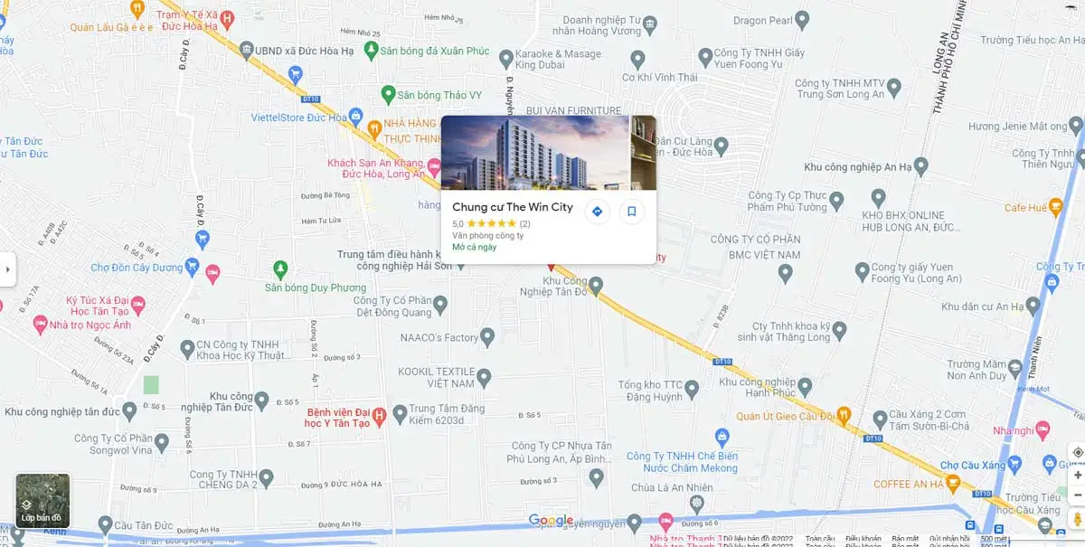 The Win City 2 Vị trí Dự án The Win City Đức Hòa Long An