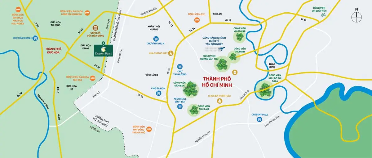 The Win City 3 Vị trí tiềm năng của Căn hộ The Win City Đức Hòa Long An