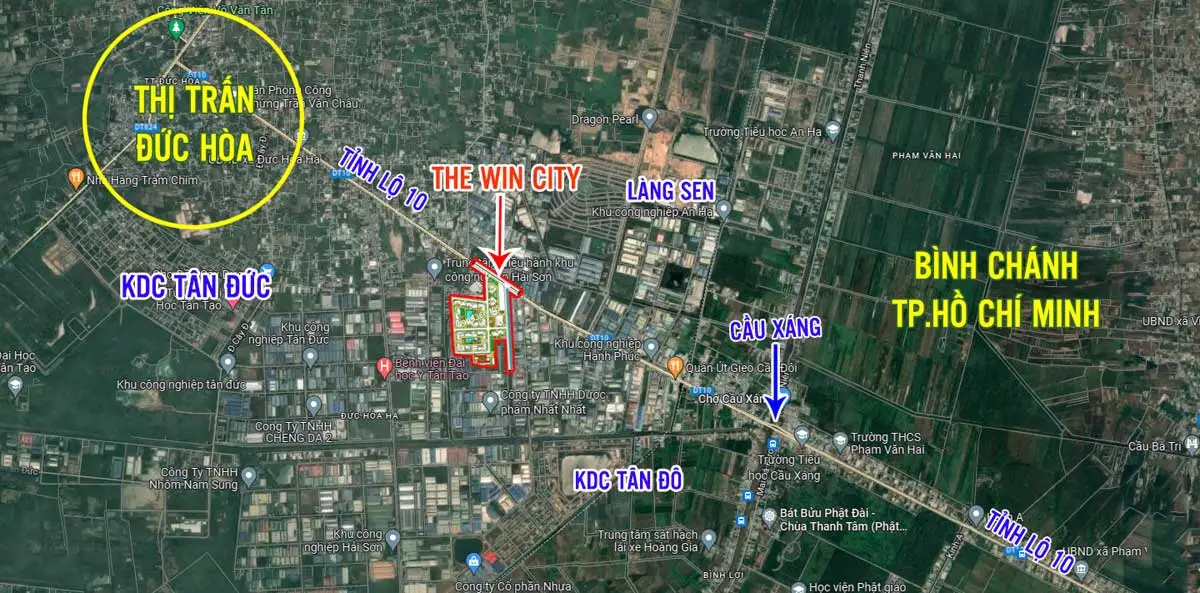 The Win City 6 Tiện ích ngoại khu Dự án Căn hộ The Win City Đức Hòa Long An