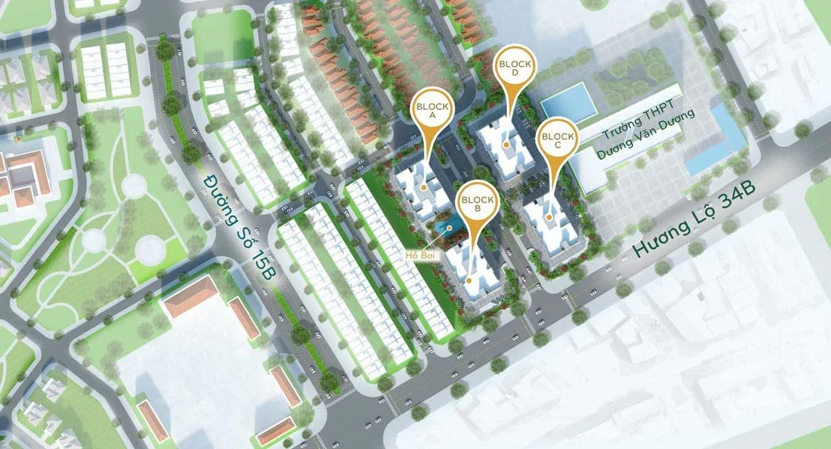 ORCHID PARK NHÀ BÈ 13 Mặt bằng Tổng thể Dự án Căn hộ Orchid Park Nhà Bè