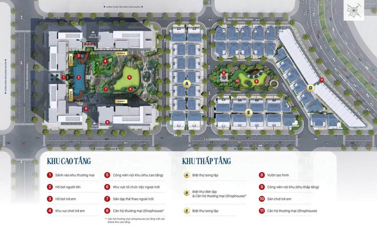 Victoria Village 8 Mặt bằng Dự án Victoria Village Quận 2 Thủ Đức