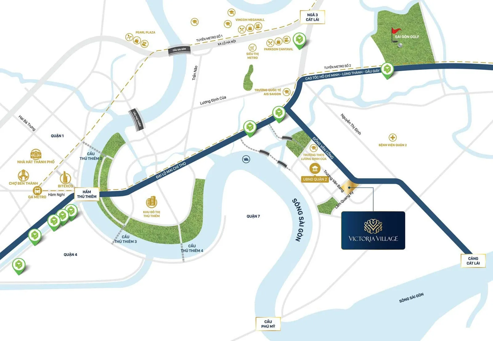 Victoria Village 2 Vị trí Dự án Victoria Village Quận 2 Thủ Đức