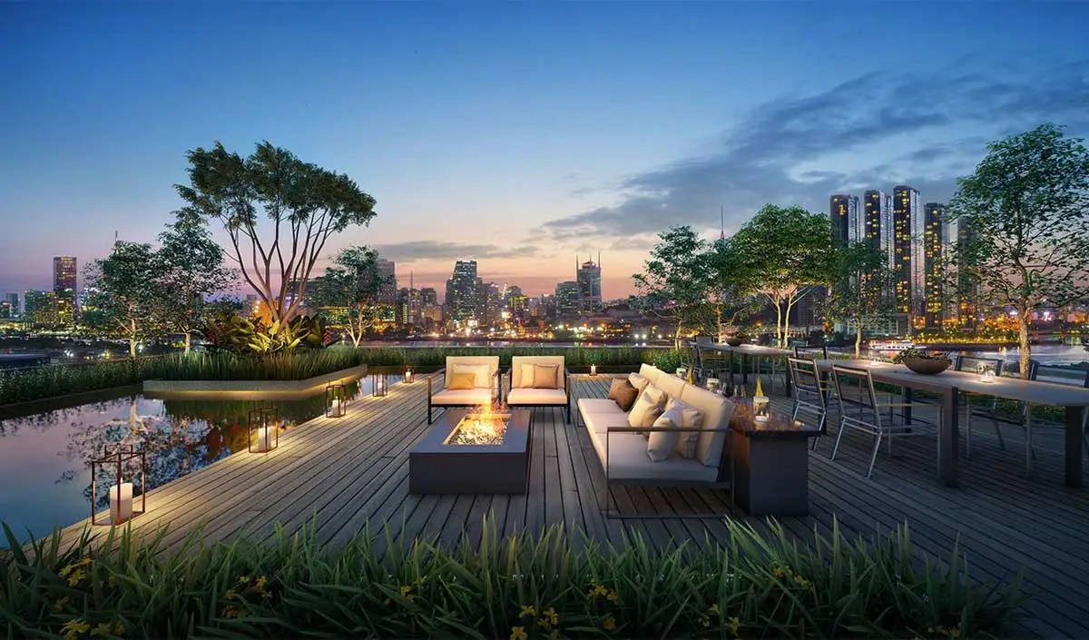 The Opusk Thủ Thiêm 6 Tiện ích Tầng thượng Dự án Căn hộ The Opusk Thủ Thiêm