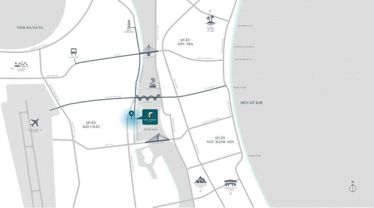 The Filmore Đà Nẵng 3 Vị trí Dự án Căn hộ The Filmore Đà Nẵng