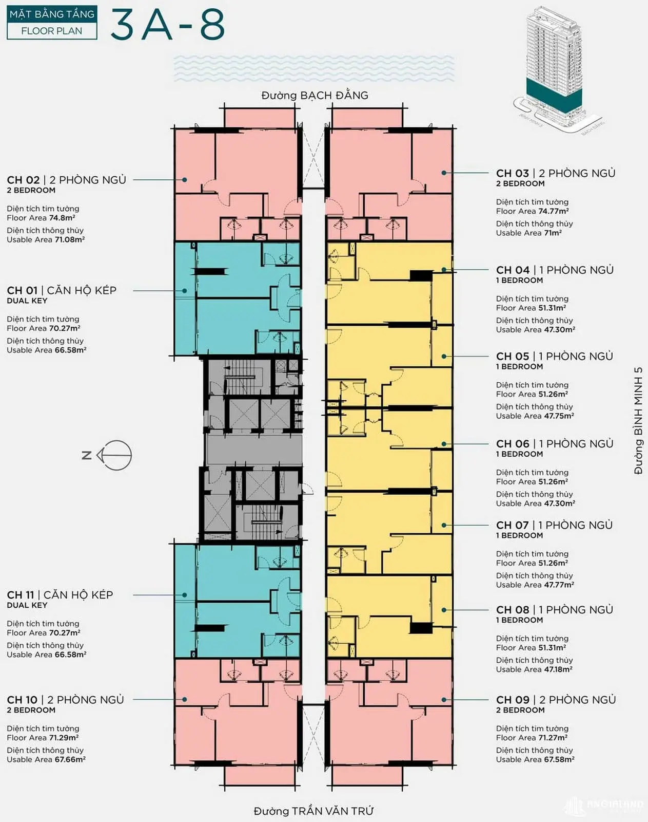 The Filmore Đà Nẵng 10 Mặt bằng tầng Dự án Căn hộ The Filmore Đà Nẵng