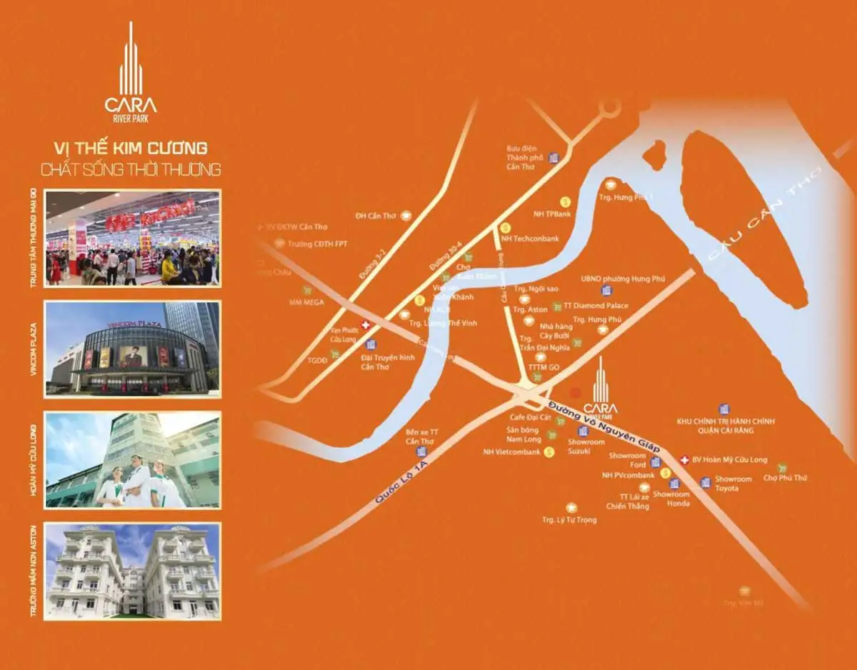 Cara River Park 3 Vị trí Dự án Căn hộ Cara River Park Cần Thơ