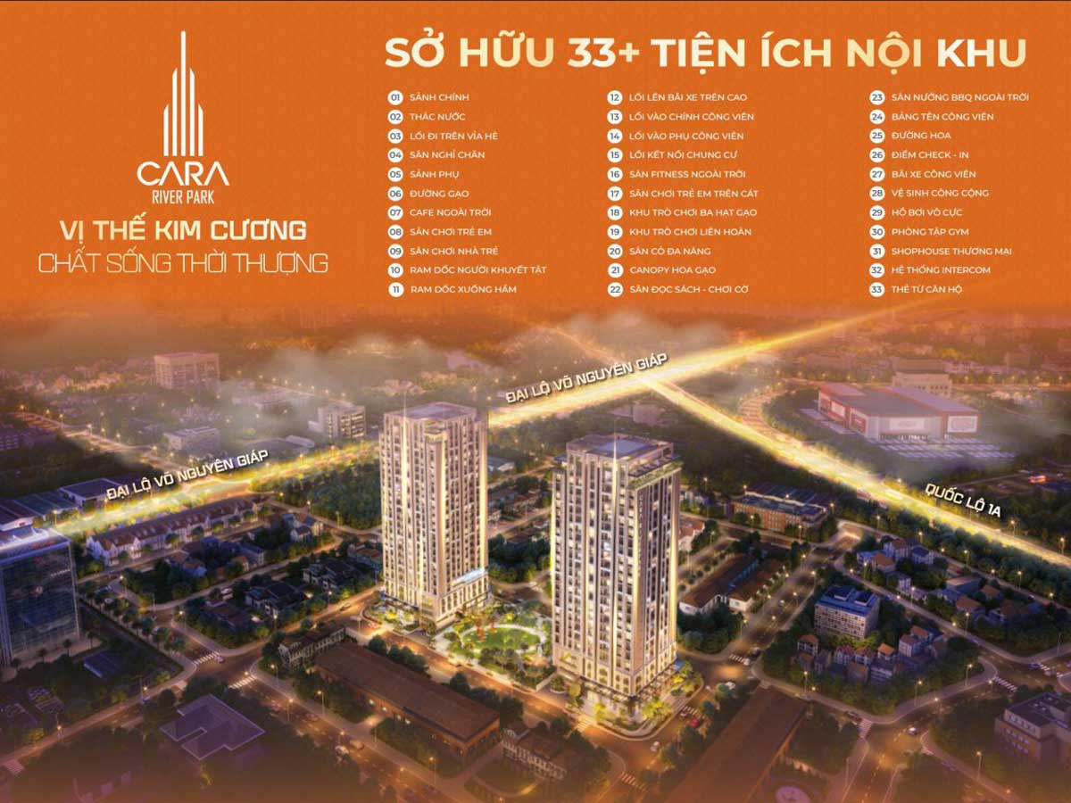 Tiện ích Dự án Cara River Park Cần Thơ