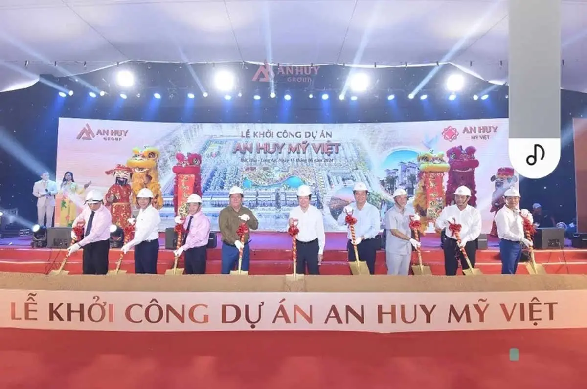 Khu Đô Thị An Huy Mỹ Việt Long An 4 Chính thức thức khởi công dự án An Huy Việt Mỹ