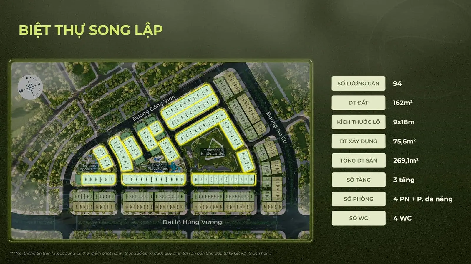 Eco Central Park 7 Biệt thự song lập Eco Central Park