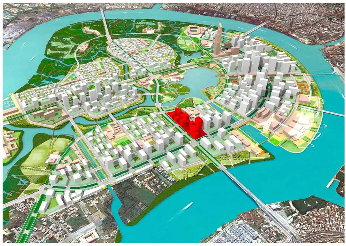 Thủ Thiêm Zeit River 3 Vị trí Dự án Căn hộ Thủ Thiêm Zeit River Quận 2
