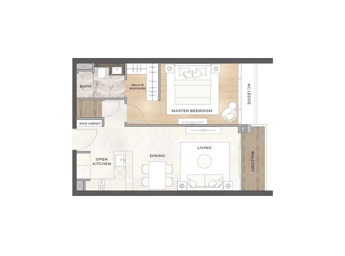 Thủ Thiêm Zeit River Can ho 1PN Thu Thiem Zeit River - Thủ Thiêm Zeit River