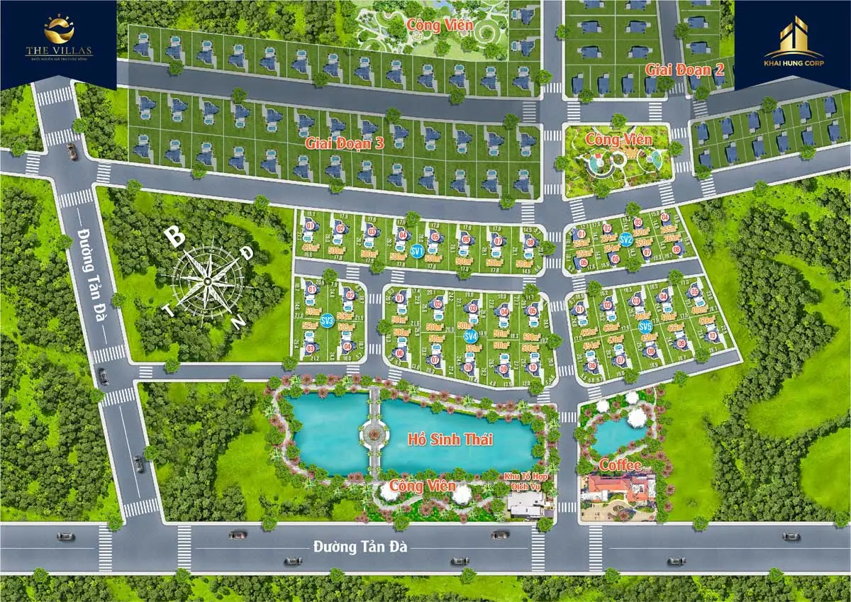 SUN VALLEY BẢO LỘC 9 Mặt bằng phân lô Dự án Sun Valley Bảo Lộc