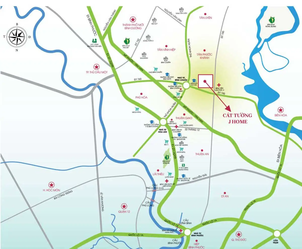 Cát Tường J Home 4 Vị trí Dự án Cát Tường J Home