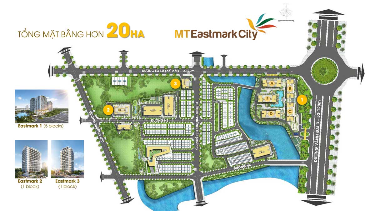 Mặt bằng Dự án Căn hộ MT Eastmark City Quận 9 Thành phố Thủ Đức