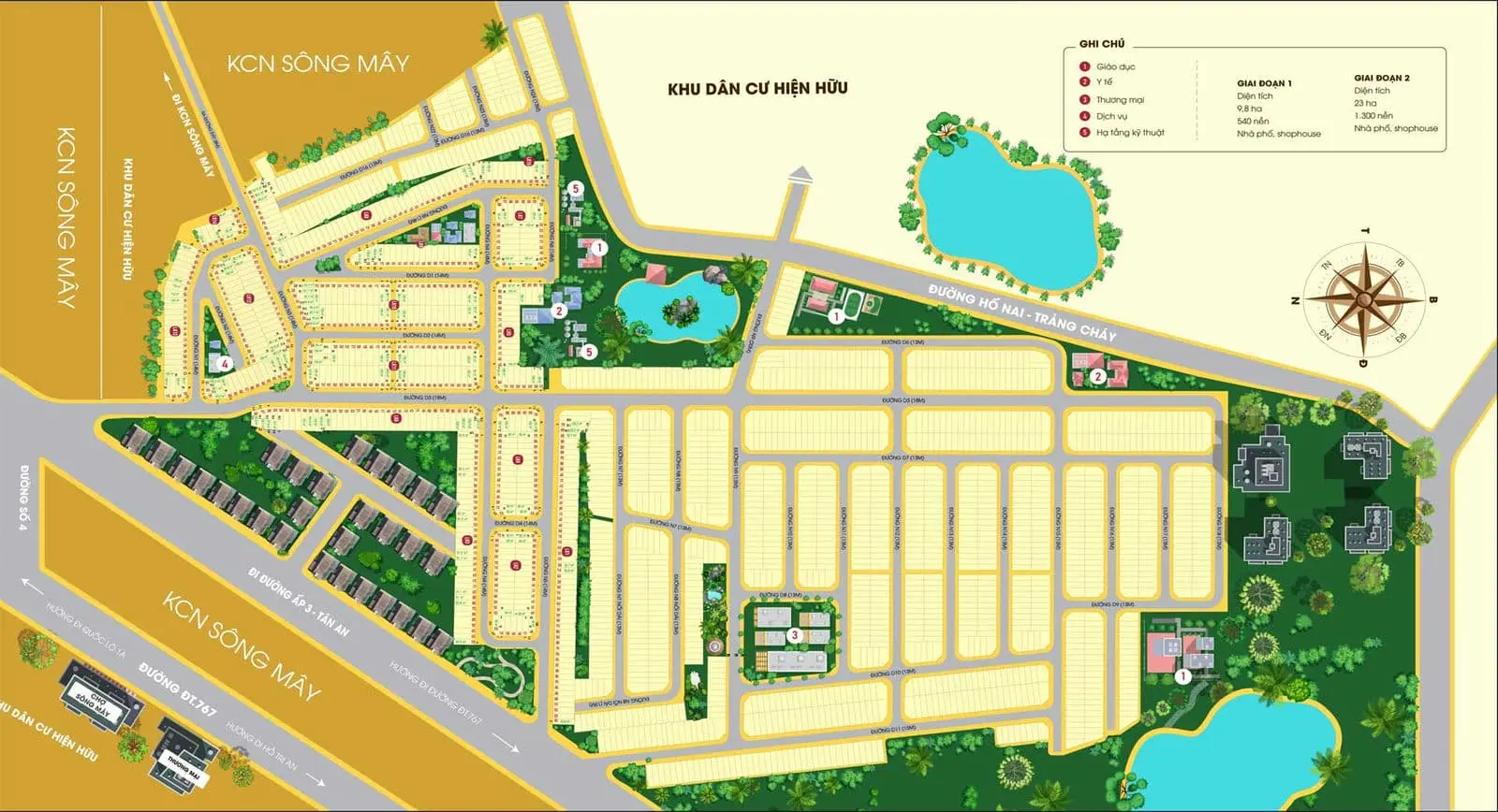 Estella City 6 Mặt bằng Dự án Estella City Đồng Nai