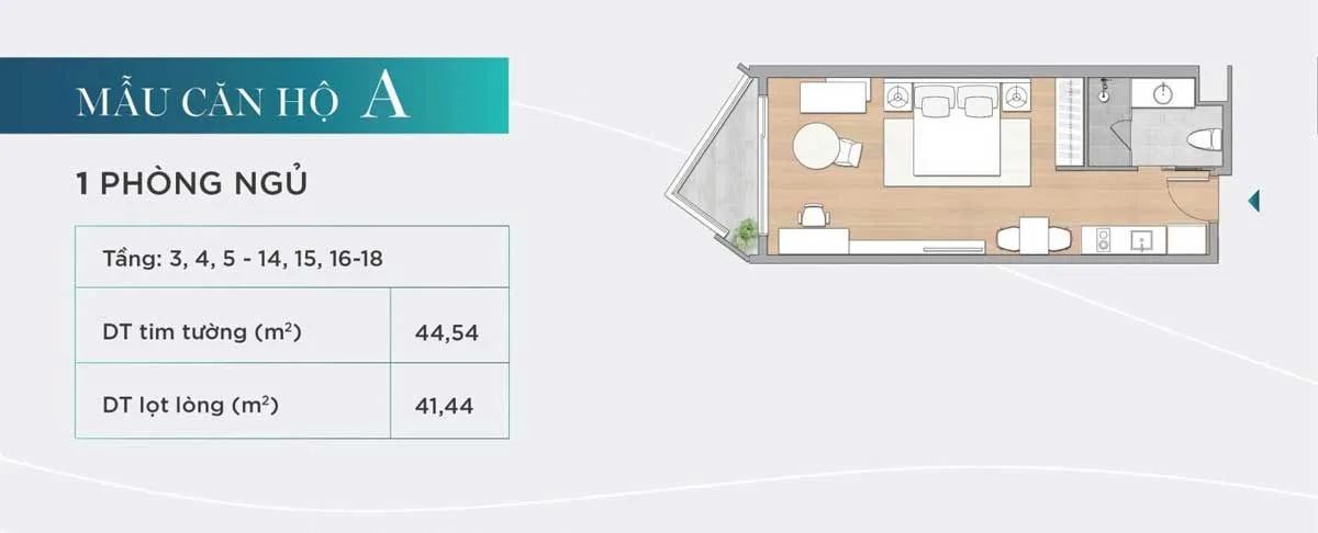 Alaric Tower 16 Thiết kế Căn hộ A Alaric Tower Vũng Tàu