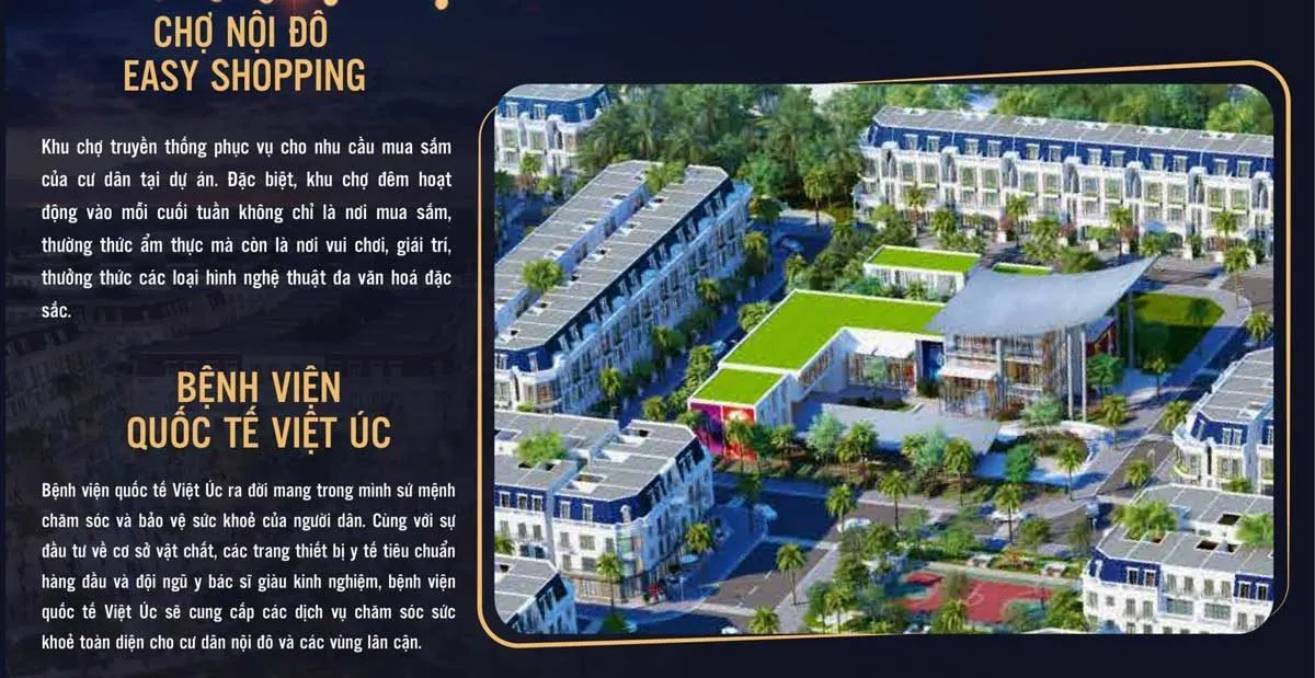 VIETUC VAREA BẾN LỨC LONG AN 9 Chợ nội độ Easy Shopping Dự án Khu dân cư Việt Úc Varea Bến Lức Long An