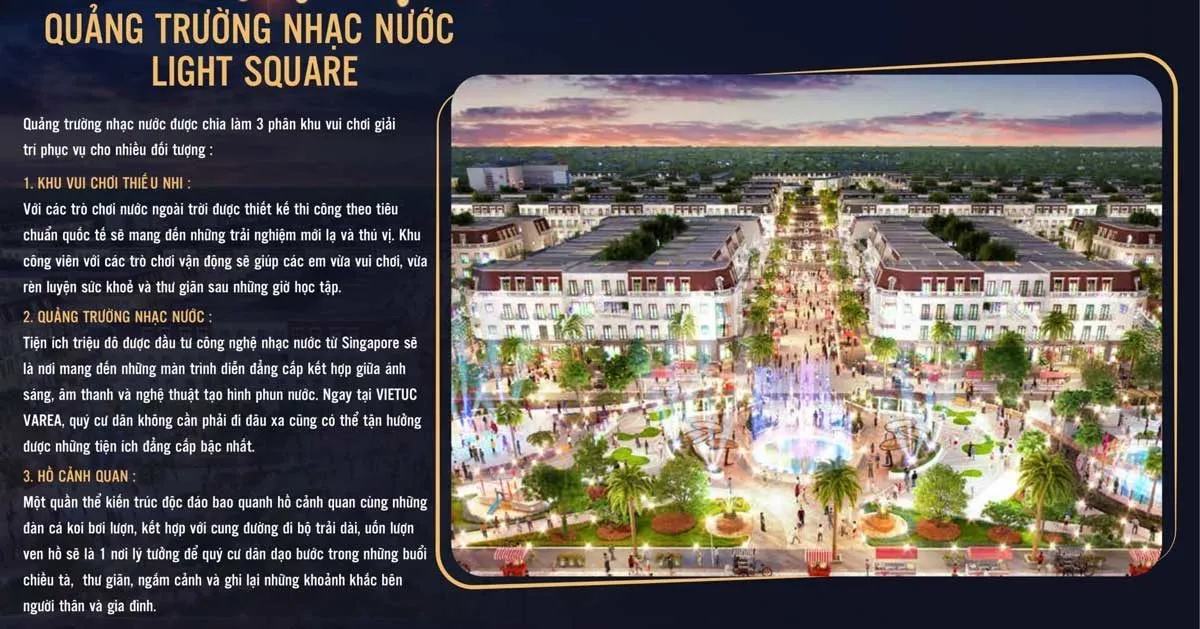 VIETUC VAREA BẾN LỨC LONG AN 8 quang-truong-nhac-nuoc-du-an-vietuc-varea