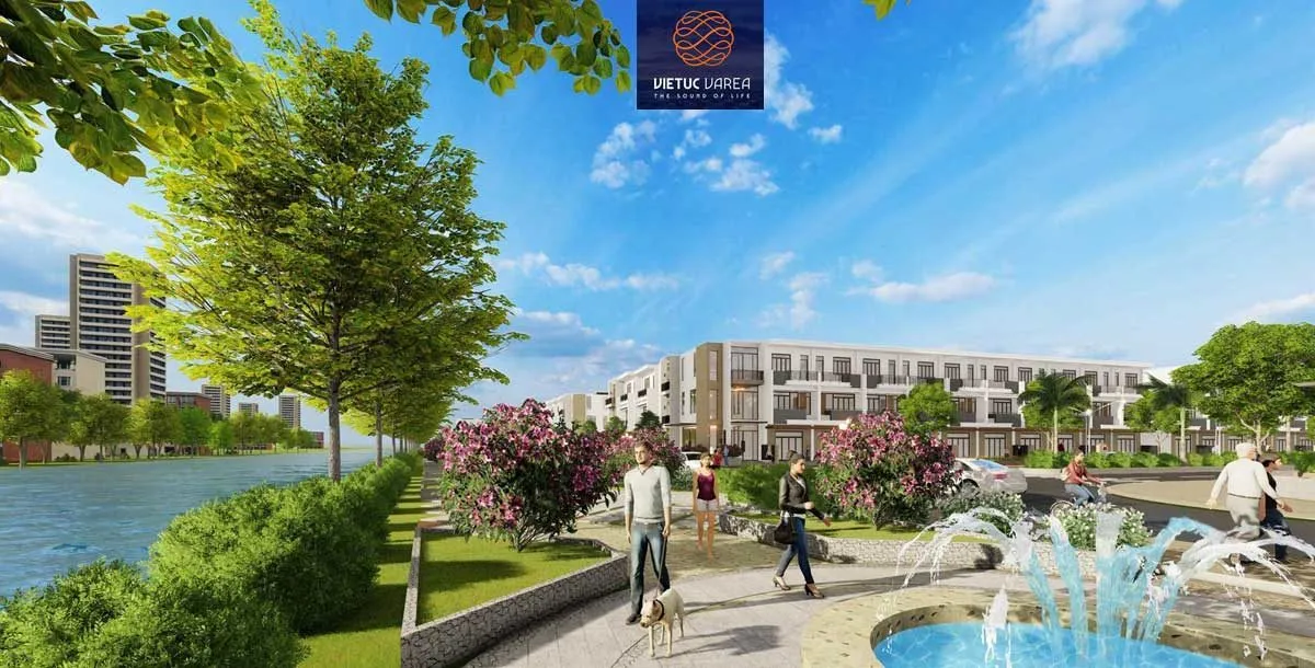 VIETUC VAREA BẾN LỨC LONG AN 15 Công viên dọc bờ sông Dự án Khu dân cư Việt Úc Varea