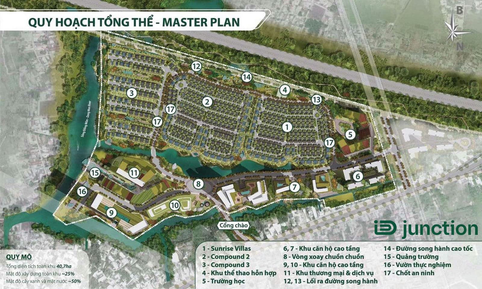 Mặt bằng Tổng thể Dự án Khu đô thị ID Junction Long Thành Đồng Nai